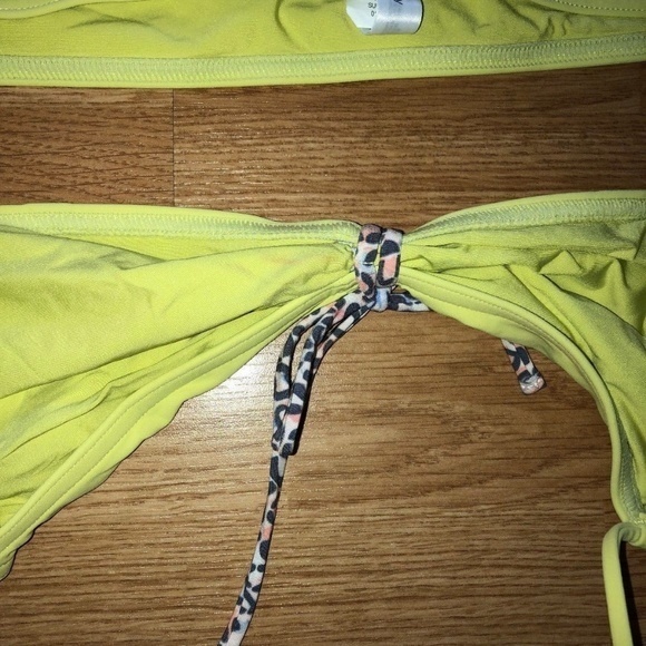 Gap Body Women's Small Green‎ Yellow Bikini - Picture 4 of 14